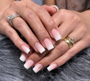 Nail polish color selection wall